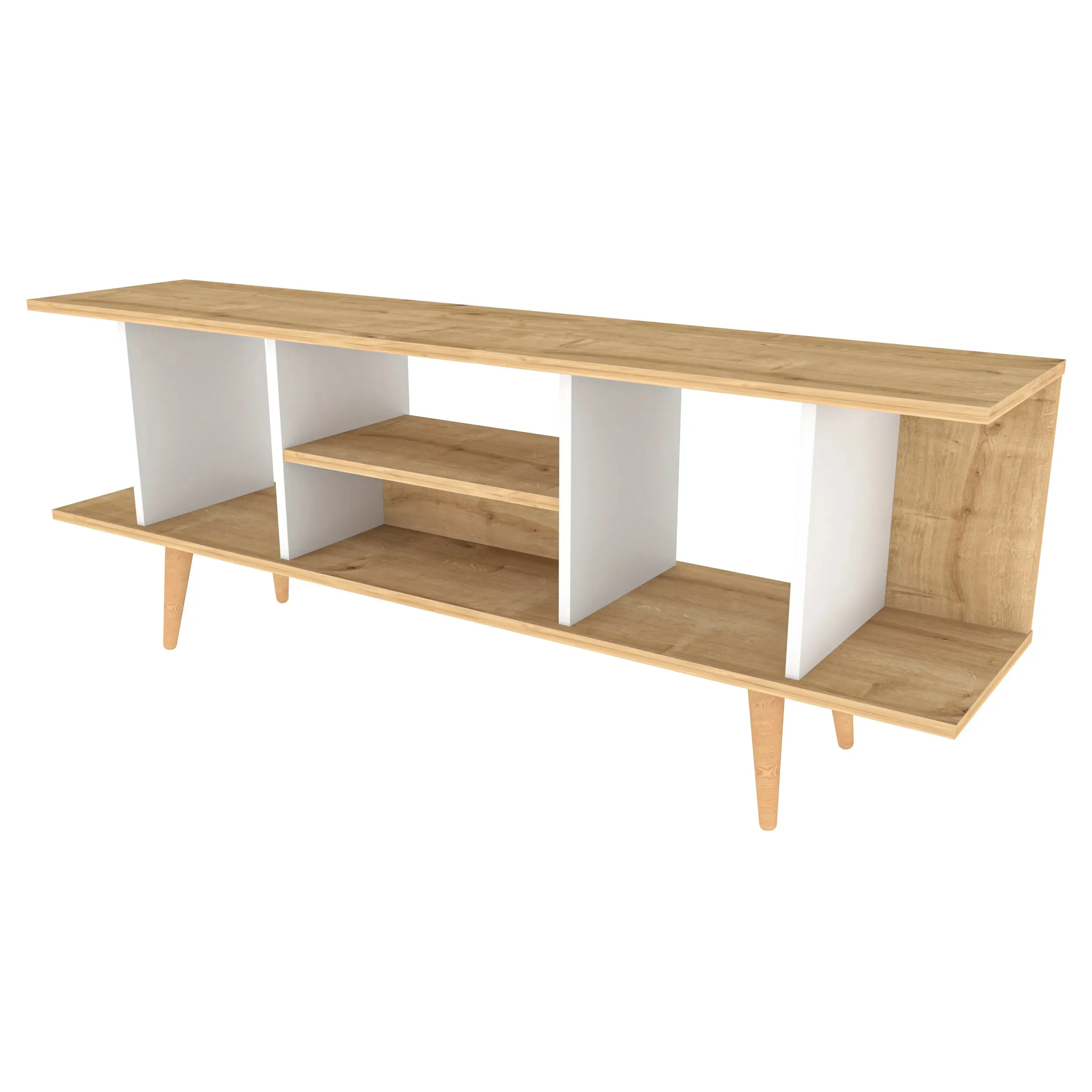Akya 63 inch Wide TV Stand Media Console for TVs up to 72 inch Decorotika
