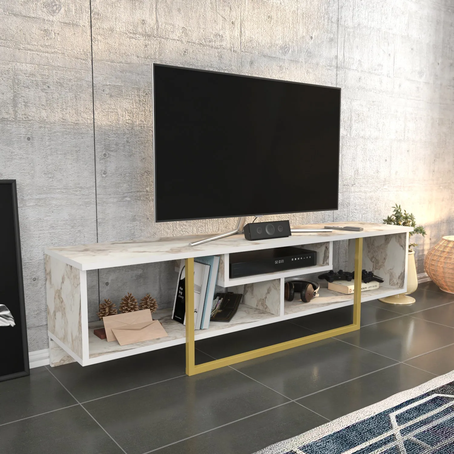 Asal 59'' TV Stand Media Consol for Up To 65'' TVs Decorotika
