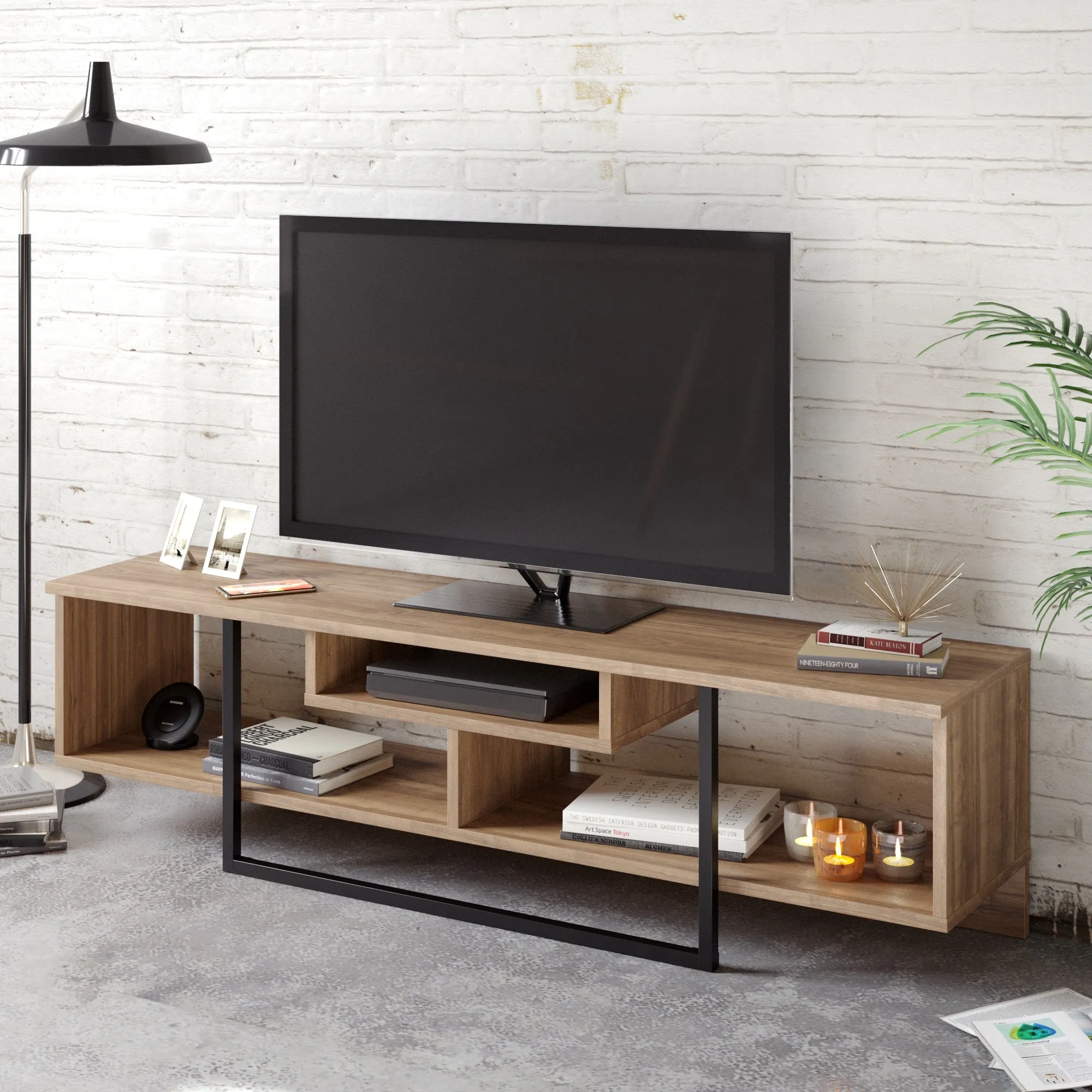 Asal 59'' TV Stand Media Consol for Up To 65'' TVs Decorotika