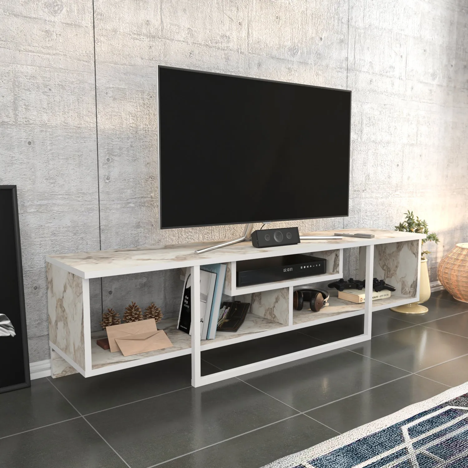 Asal 59'' TV Stand Media Consol for Up To 65'' TVs Decorotika