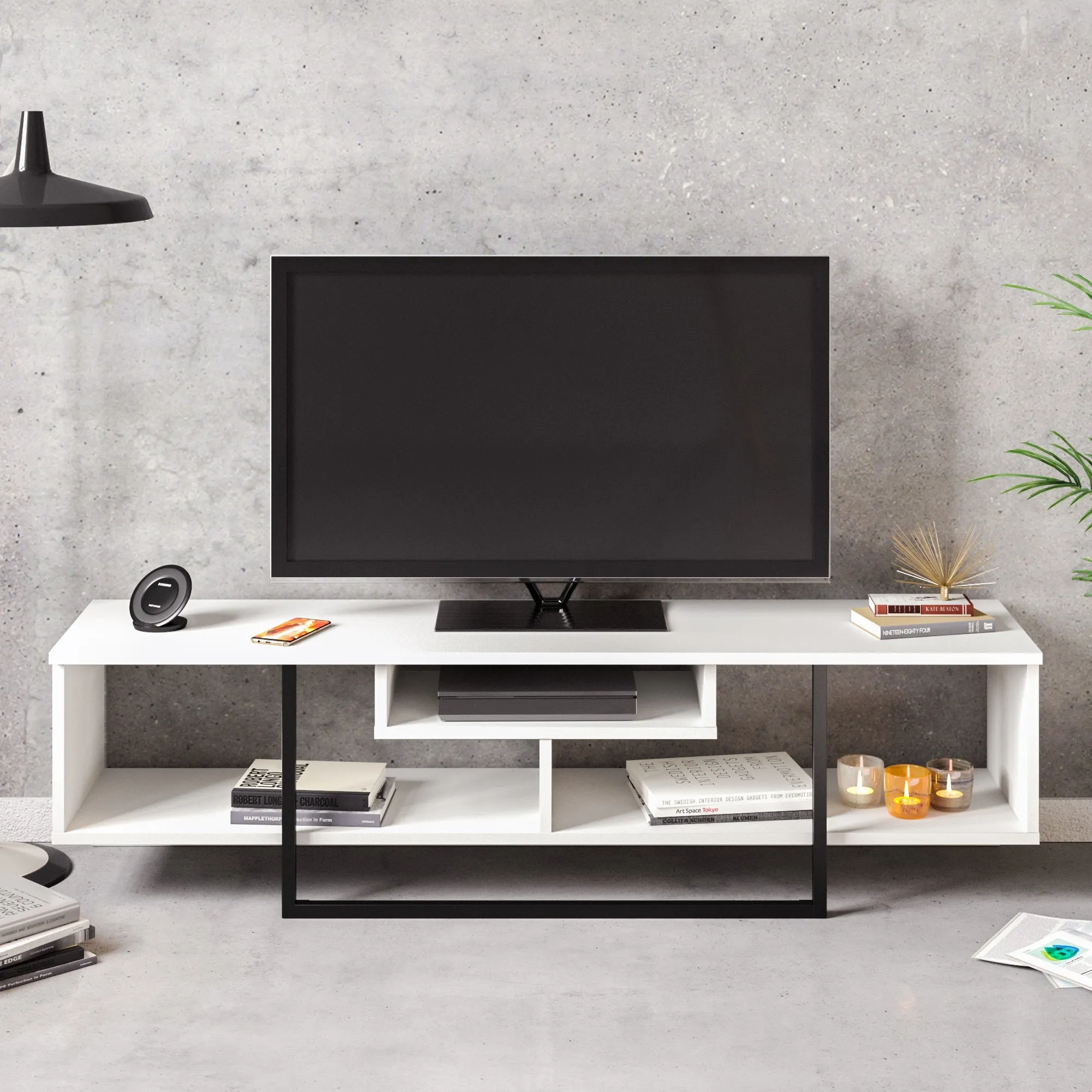 Asal 59'' TV Stand Media Consol for Up To 65'' TVs Decorotika