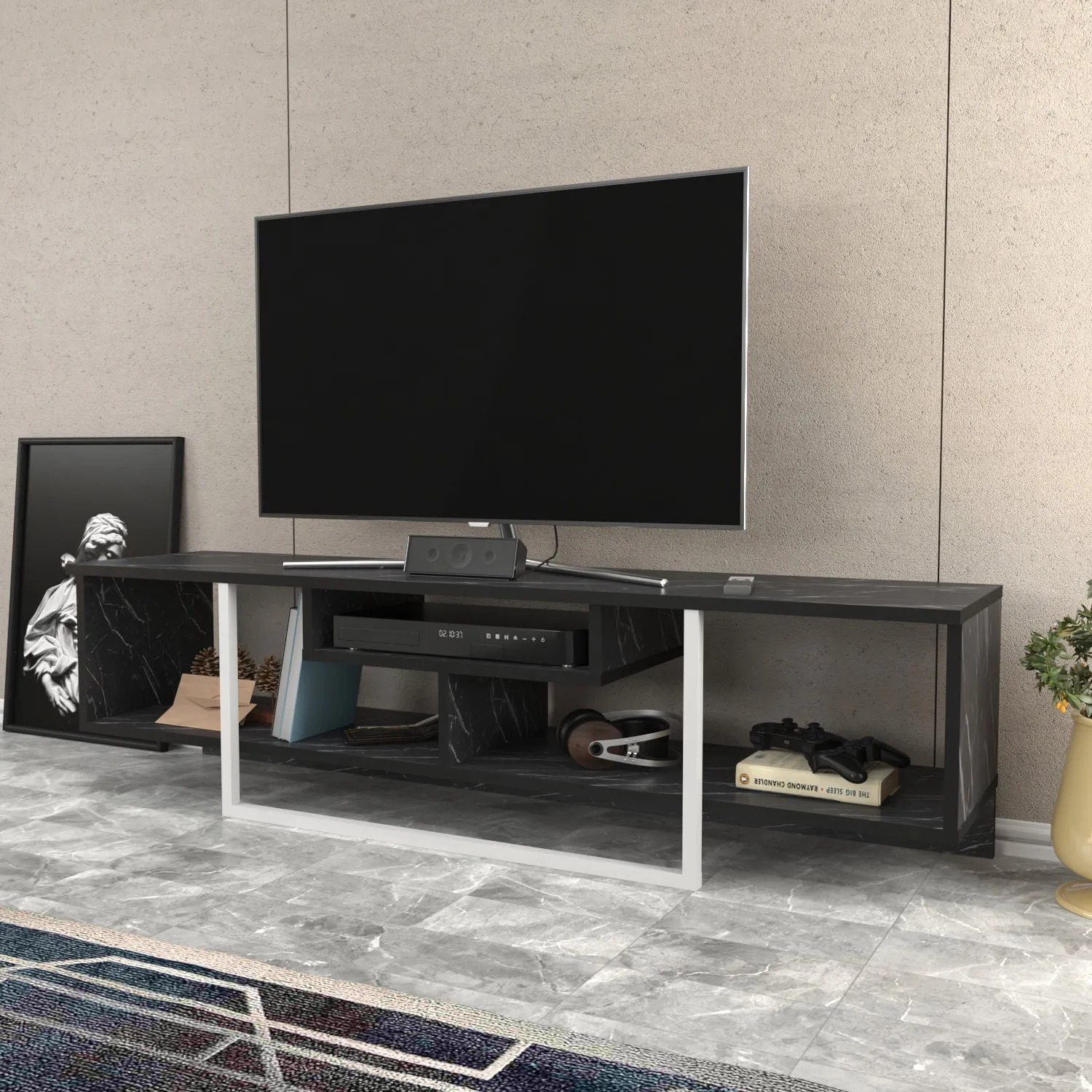 Asal 59'' TV Stand Media Consol for Up To 65'' TVs Decorotika