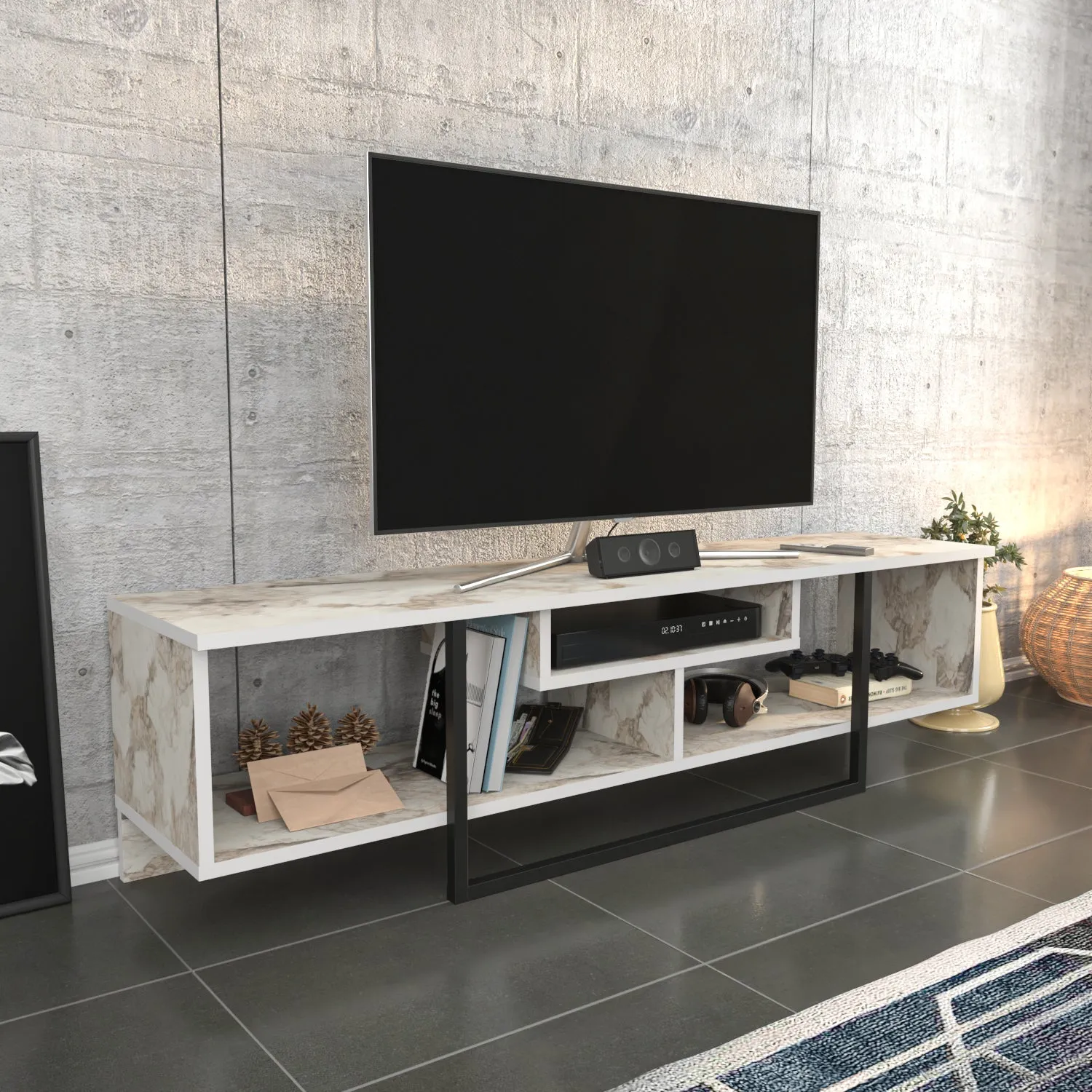Asal 59'' TV Stand Media Consol for Up To 65'' TVs Decorotika
