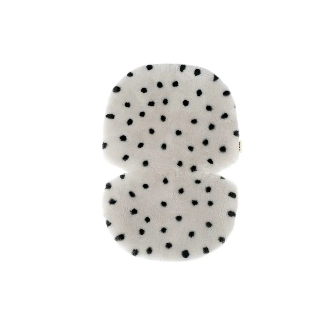 BINIBAMBA Merino Sheepskin Snuggler - Dalmatian Dove