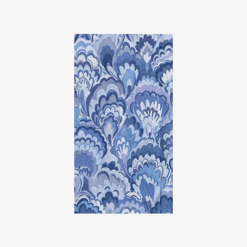Caspari | Marbled Ceramica Napkin Indigo