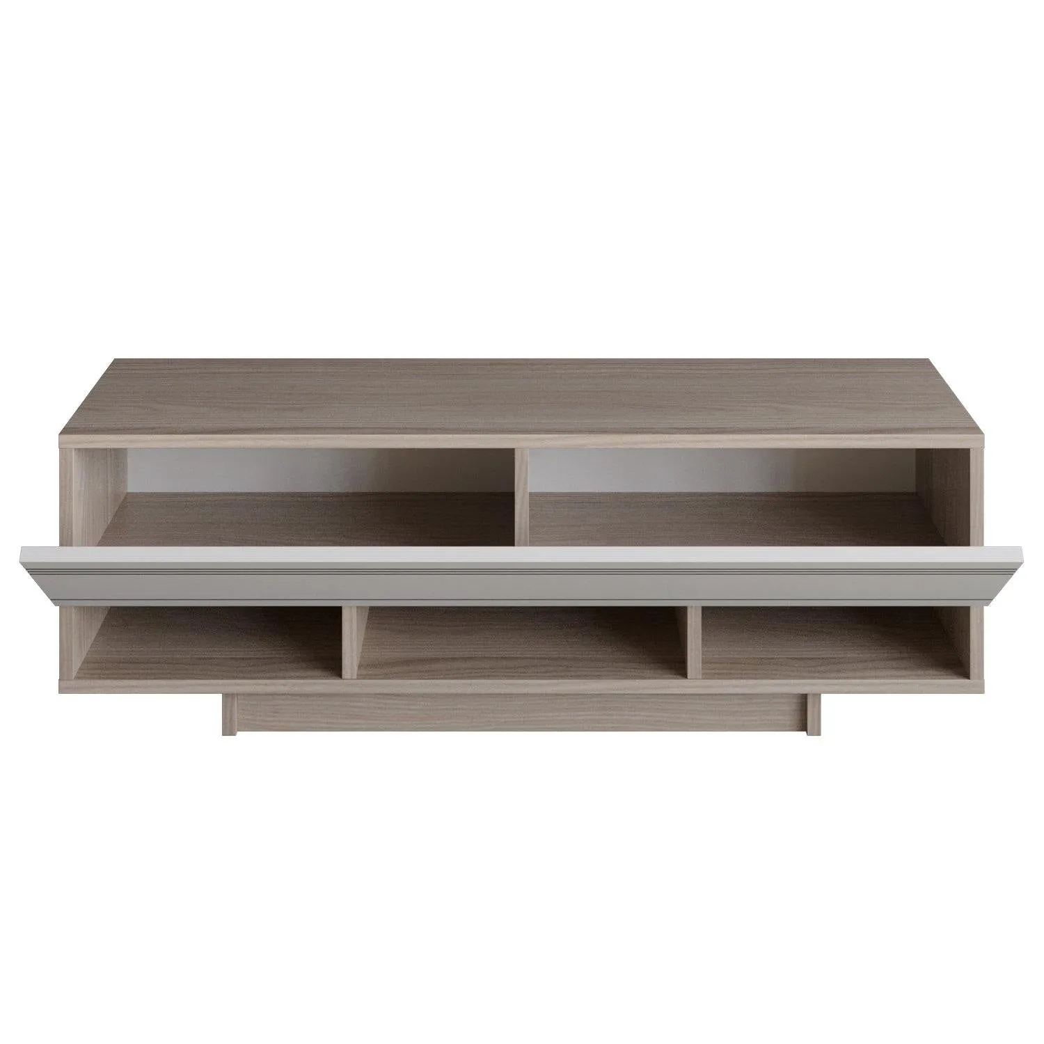 Celestia 47" TV Stand and Media Console with Cabinets and Open Shelves Decorotika