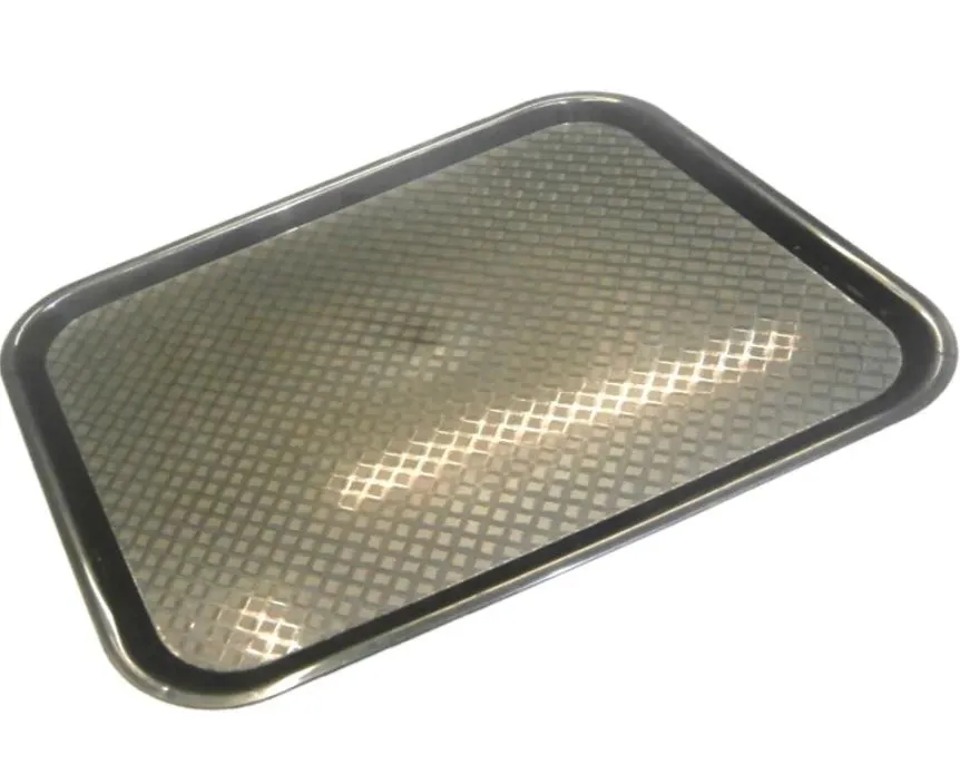 Charola Fast Food plastica Negra 14 X18 "