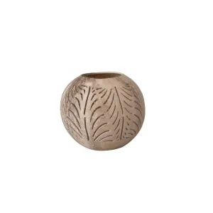 Coconut Tealight Holder | Open Bottom | Natural 12x10cm Zoco Home