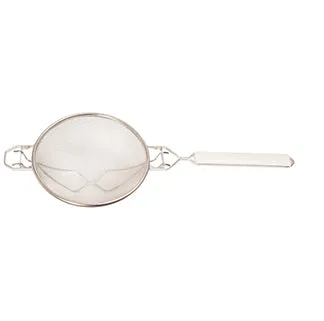 Colador Hs en Acero Inoxidable Malla doble de 20 cm Reforzado c/Mango plastico