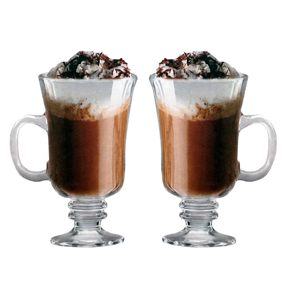 Copa Tarro Cafe Capuchino Irlandes Irish Coffee de 250 ml set de 6 piezas BH