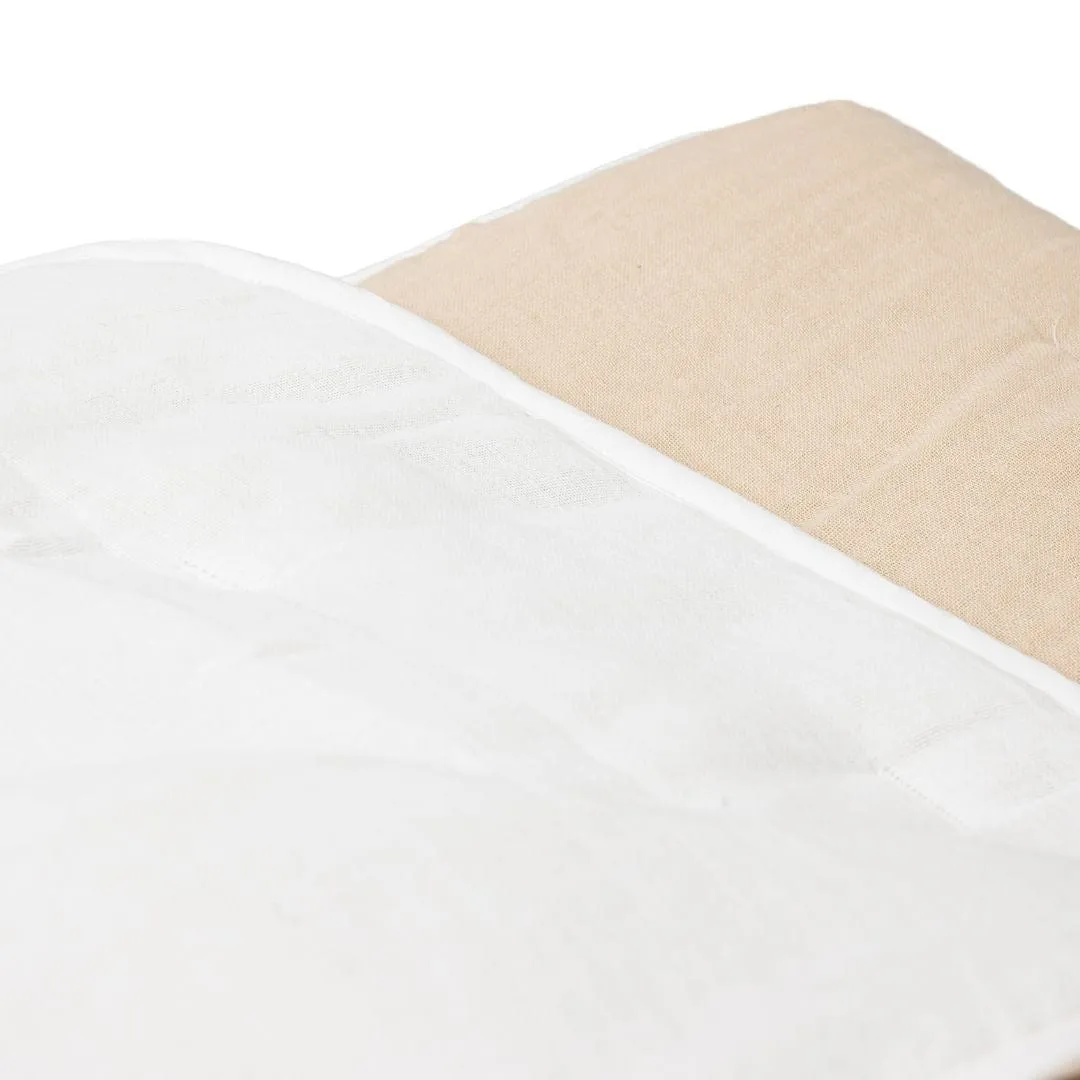 Cotton Duvet Quilt | Sand/White | 260x260cm Zoco Home