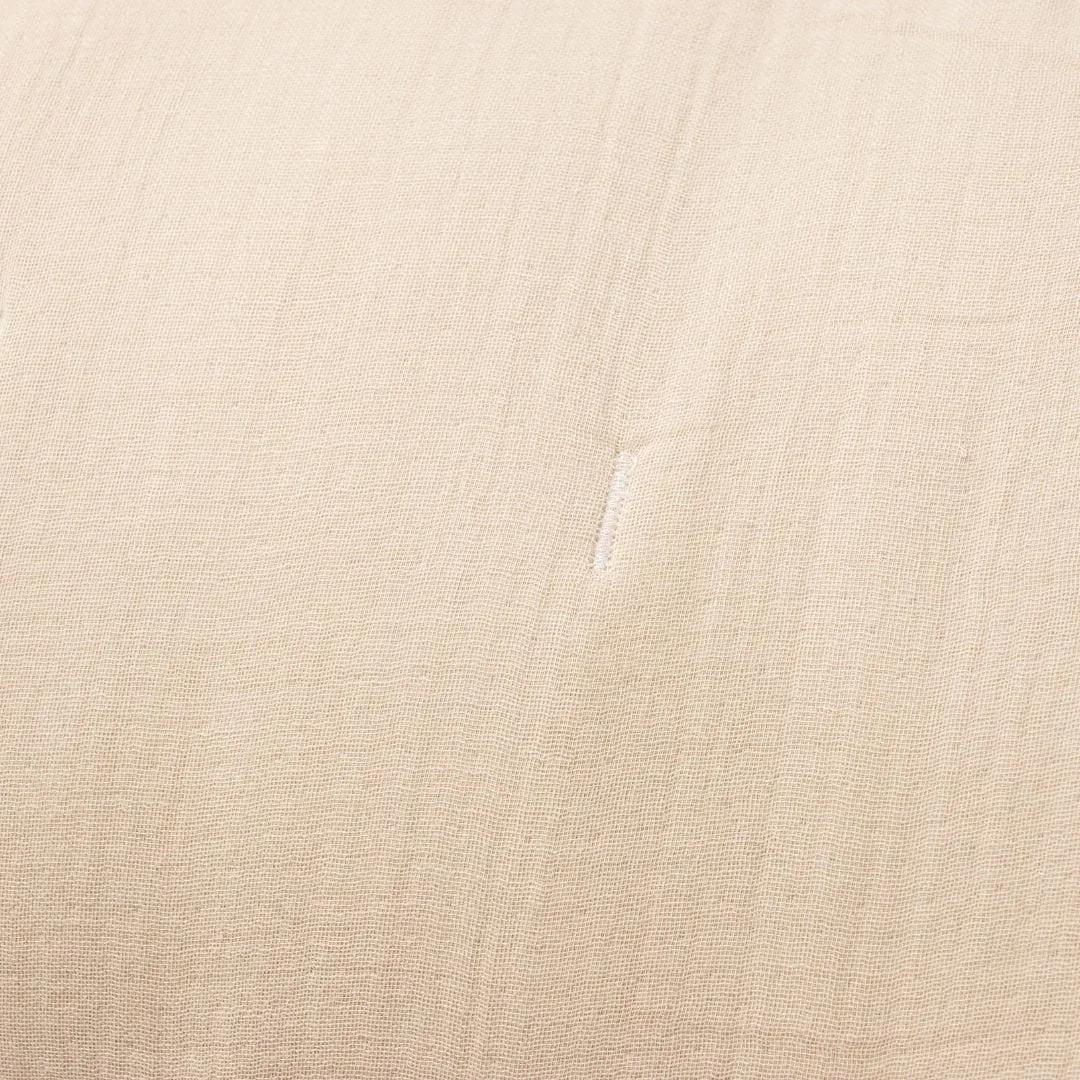 Cotton Duvet Quilt | Sand/White | 260x260cm Zoco Home