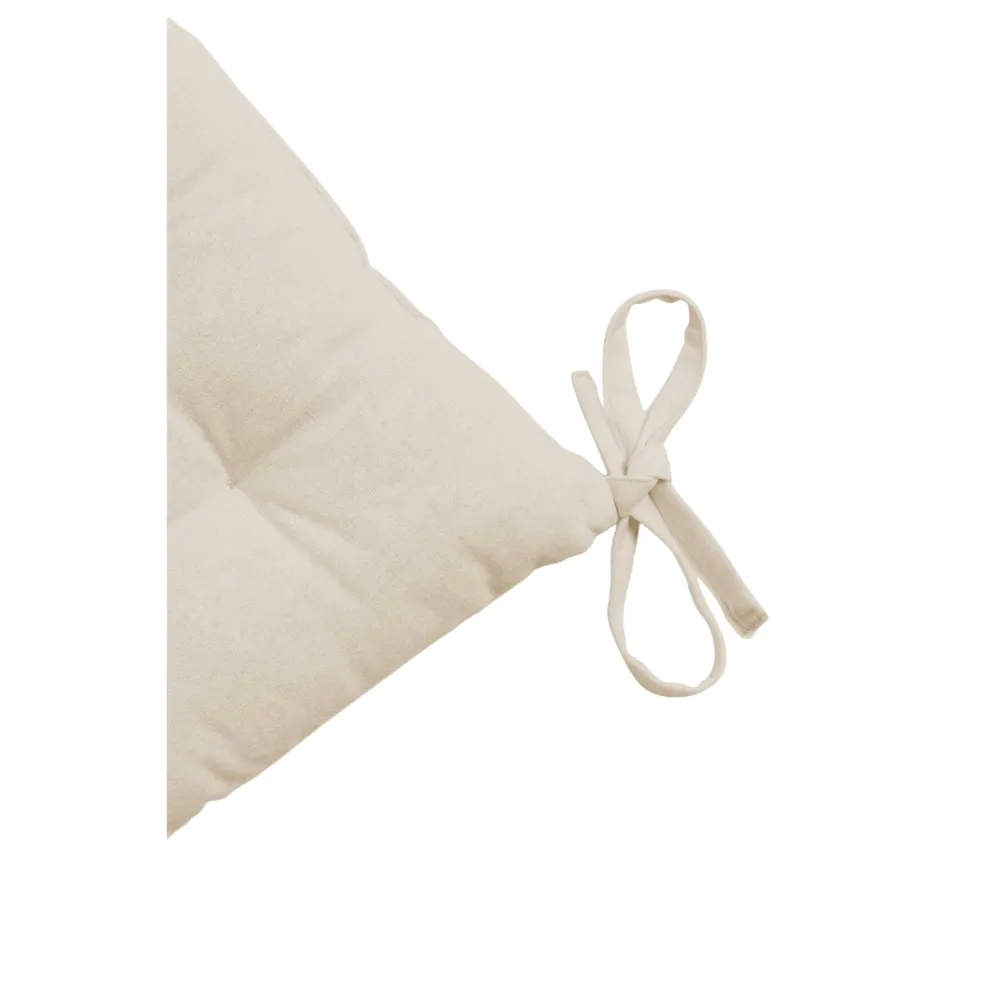 Cotton Seat Cushion | Sand 40x40x4cm Zoco Home