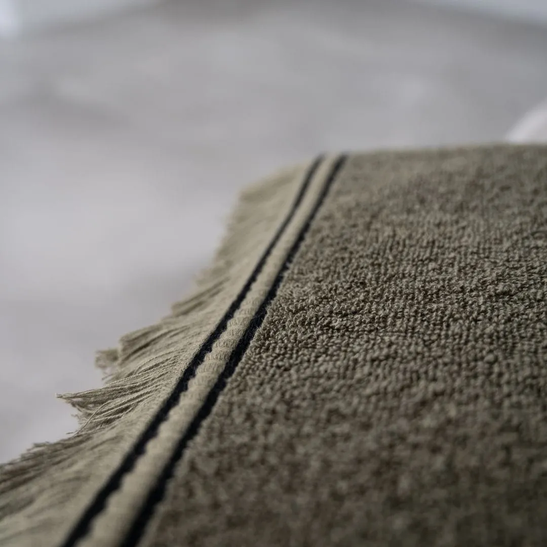 Cotton Towel | Kaki 90x140cm Zoco Home