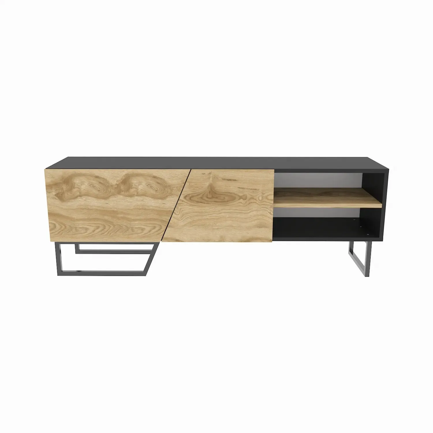 Denasse 60" Wide Modern TV Stand and Media Console Decorotika