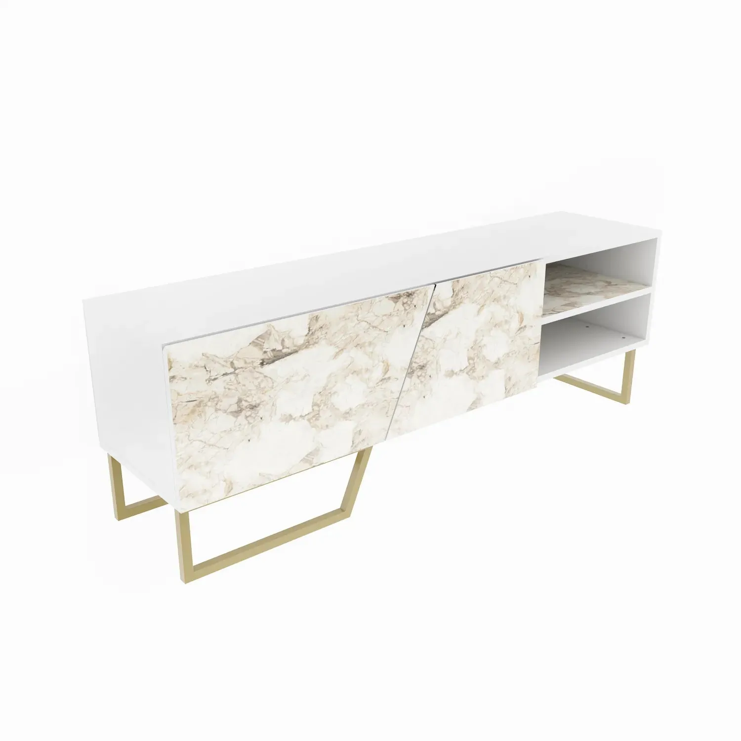 Denasse 60" Wide Modern TV Stand and Media Console Decorotika