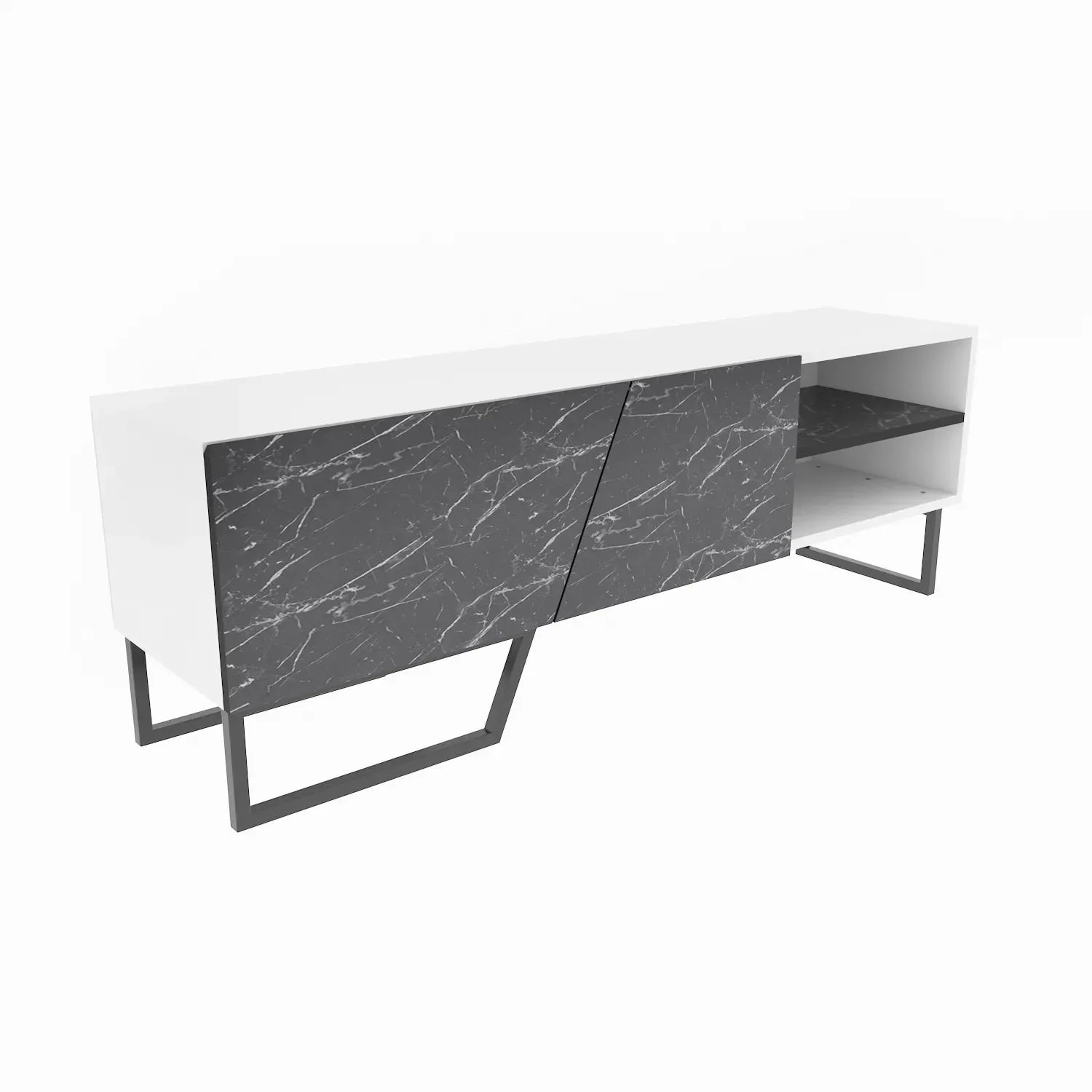 Denasse 60" Wide Modern TV Stand and Media Console Decorotika