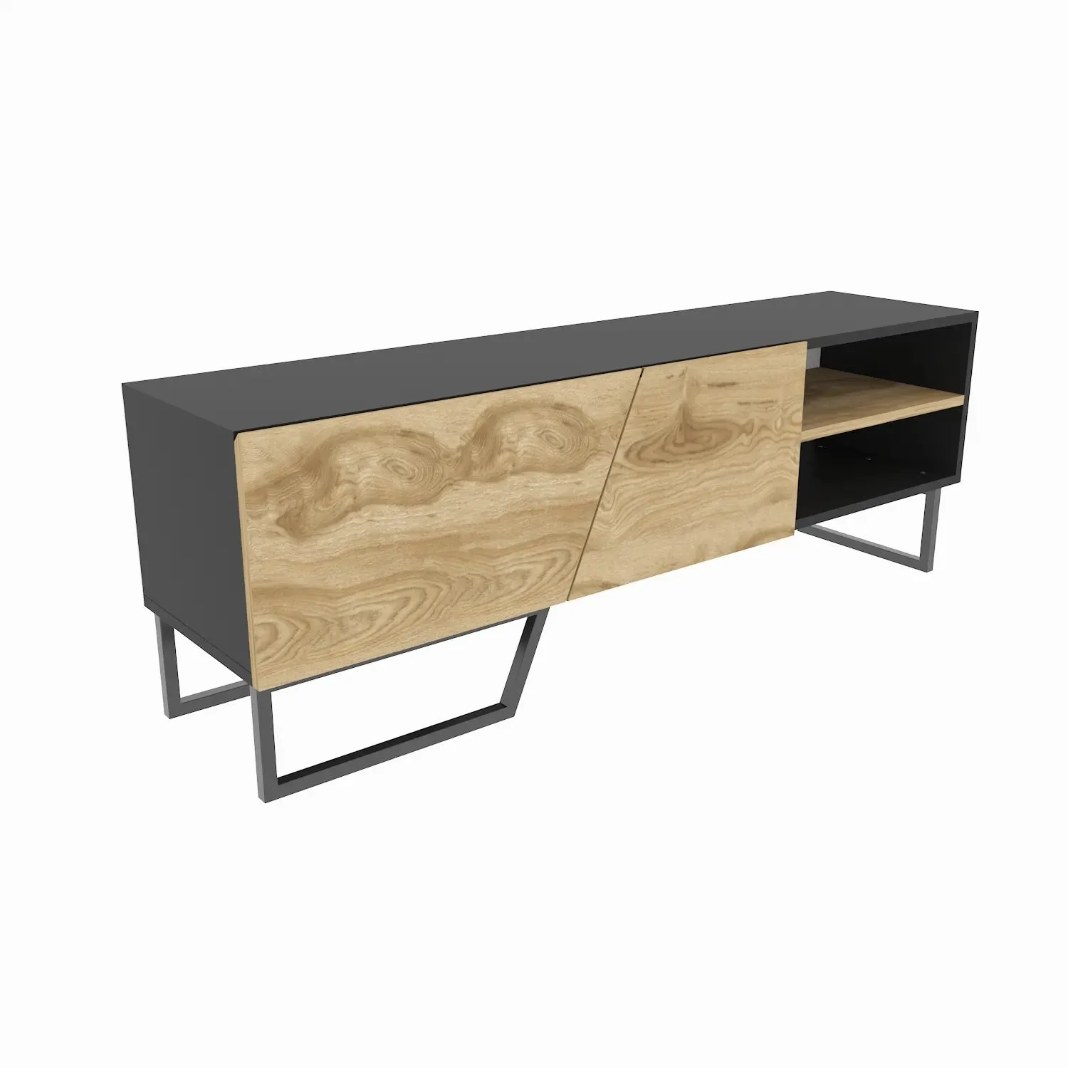 Denasse 60" Wide Modern TV Stand and Media Console Decorotika
