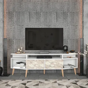 Dennis 71 in Wide Modern TV Stand Media Console with Storage for TVs up to 80 in Decorotika