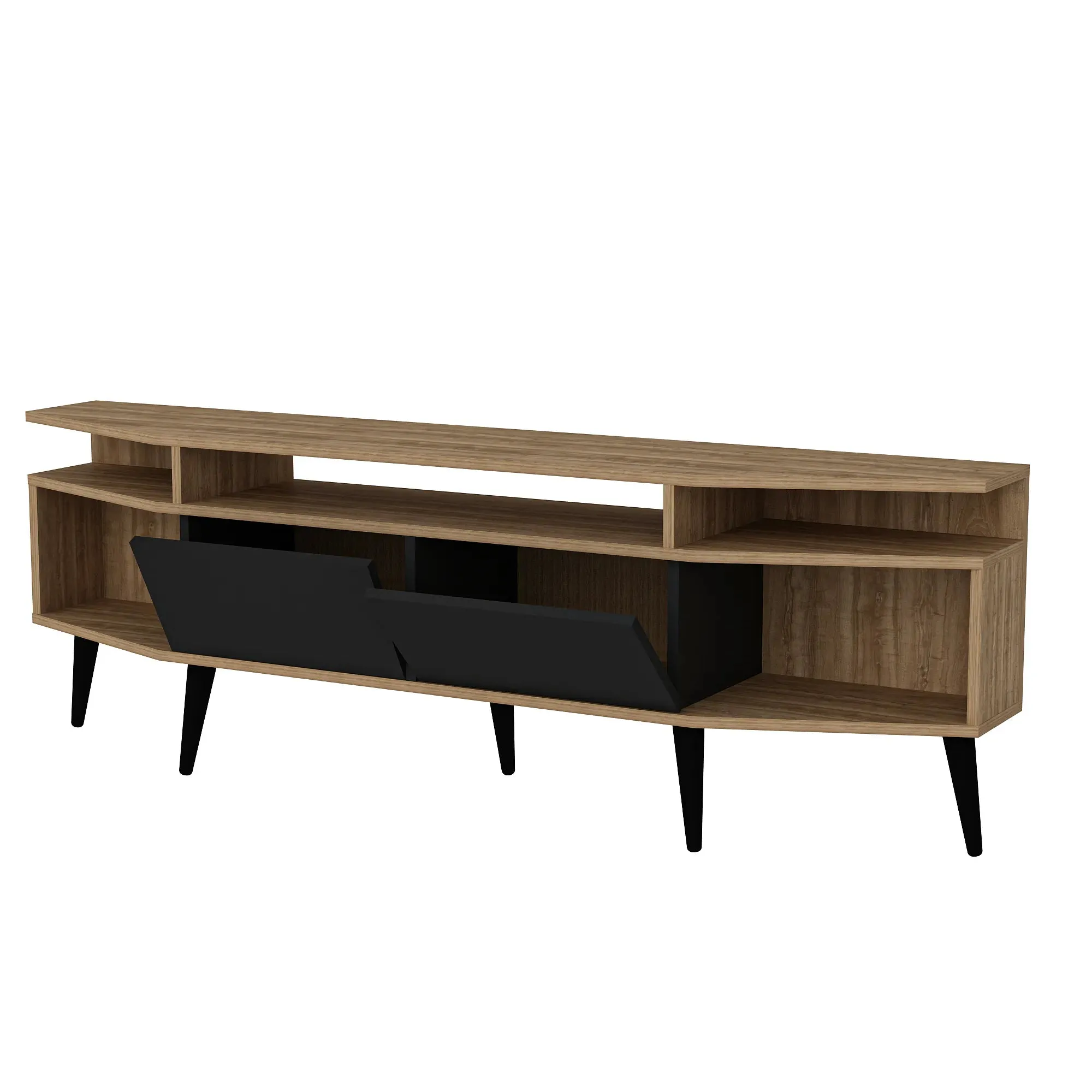 Dennis 71 in Wide Modern TV Stand Media Console with Storage for TVs up to 80 in Decorotika