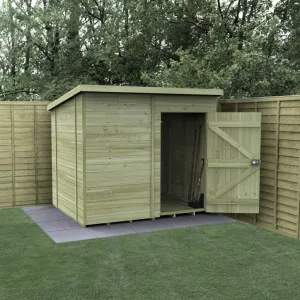 Forest Garden Timberdale 8x6 Pent Shed without Windows
