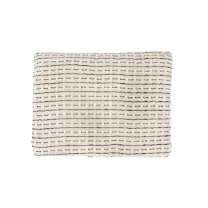 Fouta Throw Dotted Line | Natural/Black | 130x200cm Zoco Home