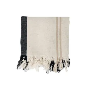 Fouta Towel | Black / White / Sand | 90x180cm Zoco Home