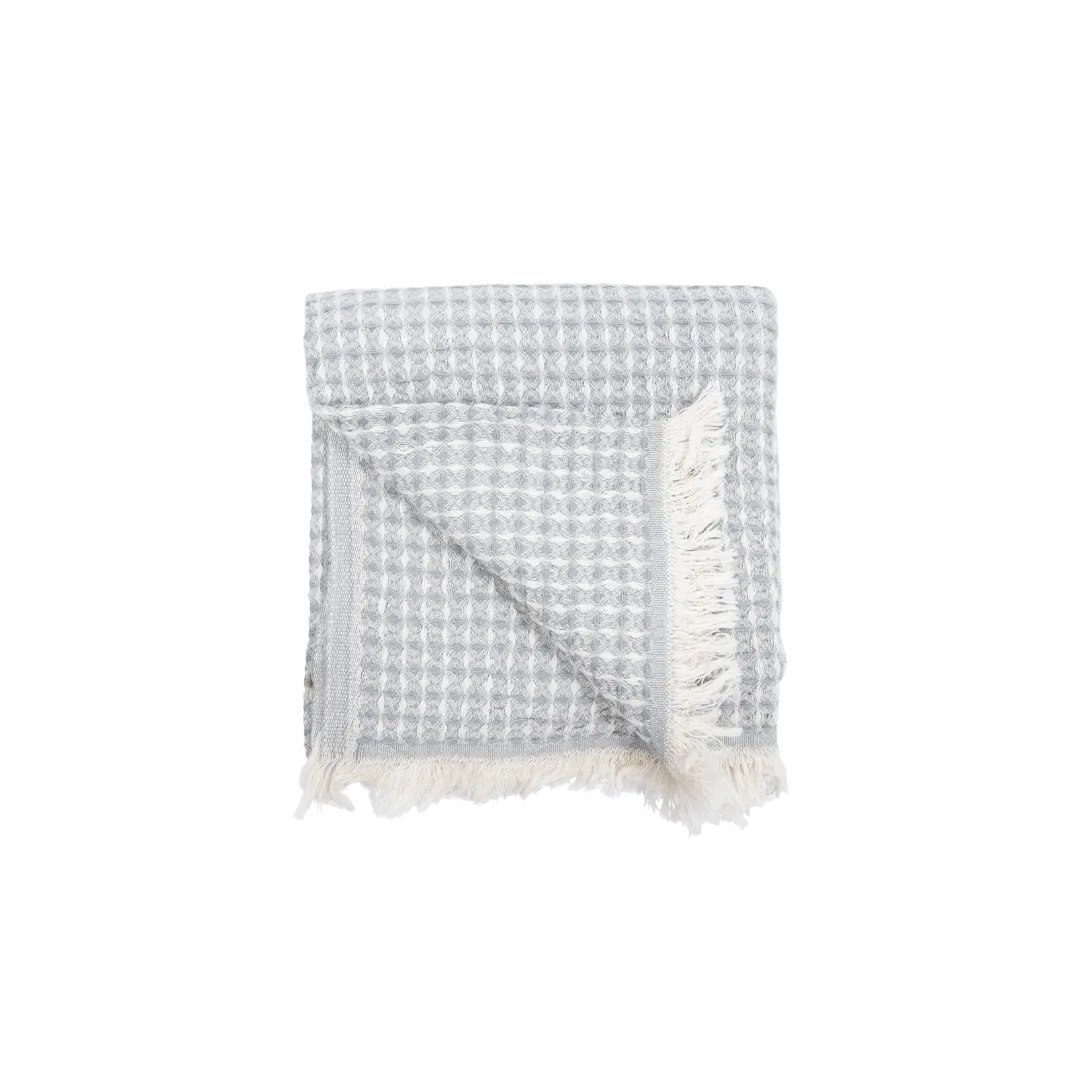 Fouta Waffle | Light Grey 180x100cm Zoco Home