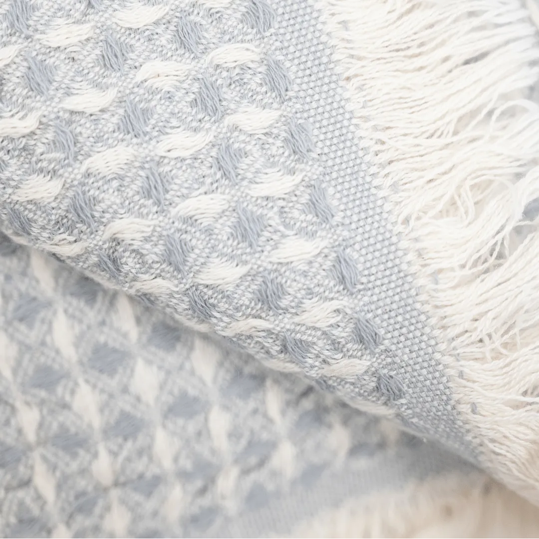 Fouta Waffle | Light Grey 180x100cm Zoco Home