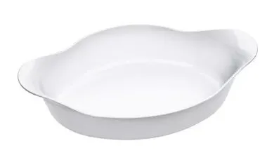Fuente Oval Opaline Marinex Vidrio Templado  34x22x7 cm BH