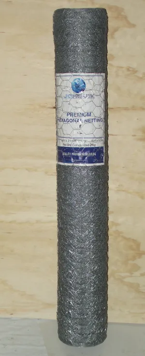 Galvanised Wire Netting 900mm x 50mm 19g 50m