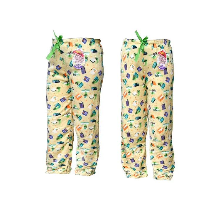 Girls PJ Lounge Pants, Asstd Sizes & Designs
