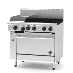 Goldstein 4 Burner & 300mm Griddle with NG Oven