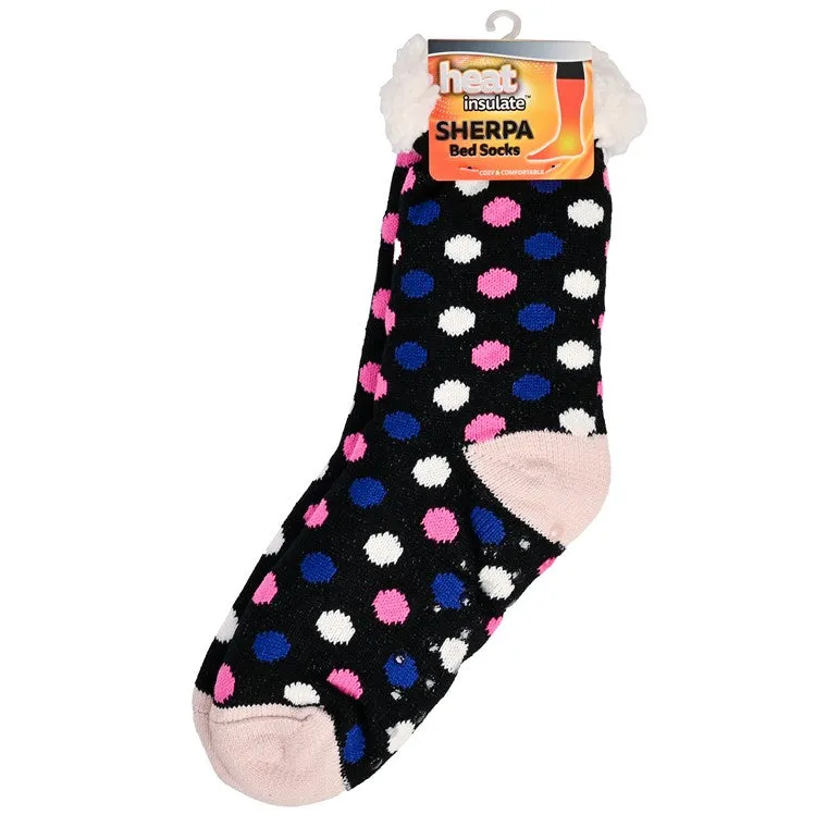 Heat Insulate, Bed Socks, Dot, Asstd