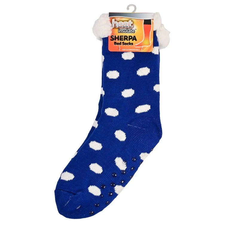 Heat Insulate, Bed Socks, Dot, Asstd