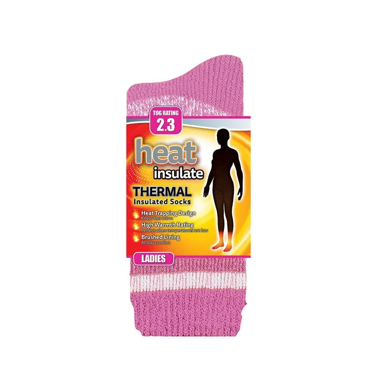 Heat Insulate, Ladies Premium Socks, Asstd
