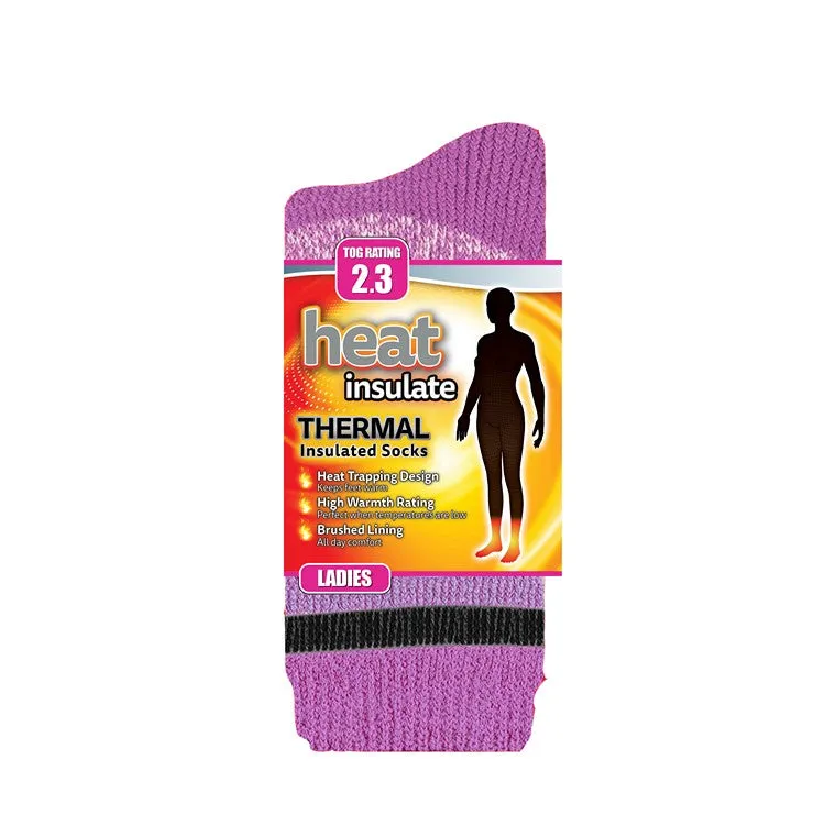 Heat Insulate, Ladies Premium Socks, Asstd