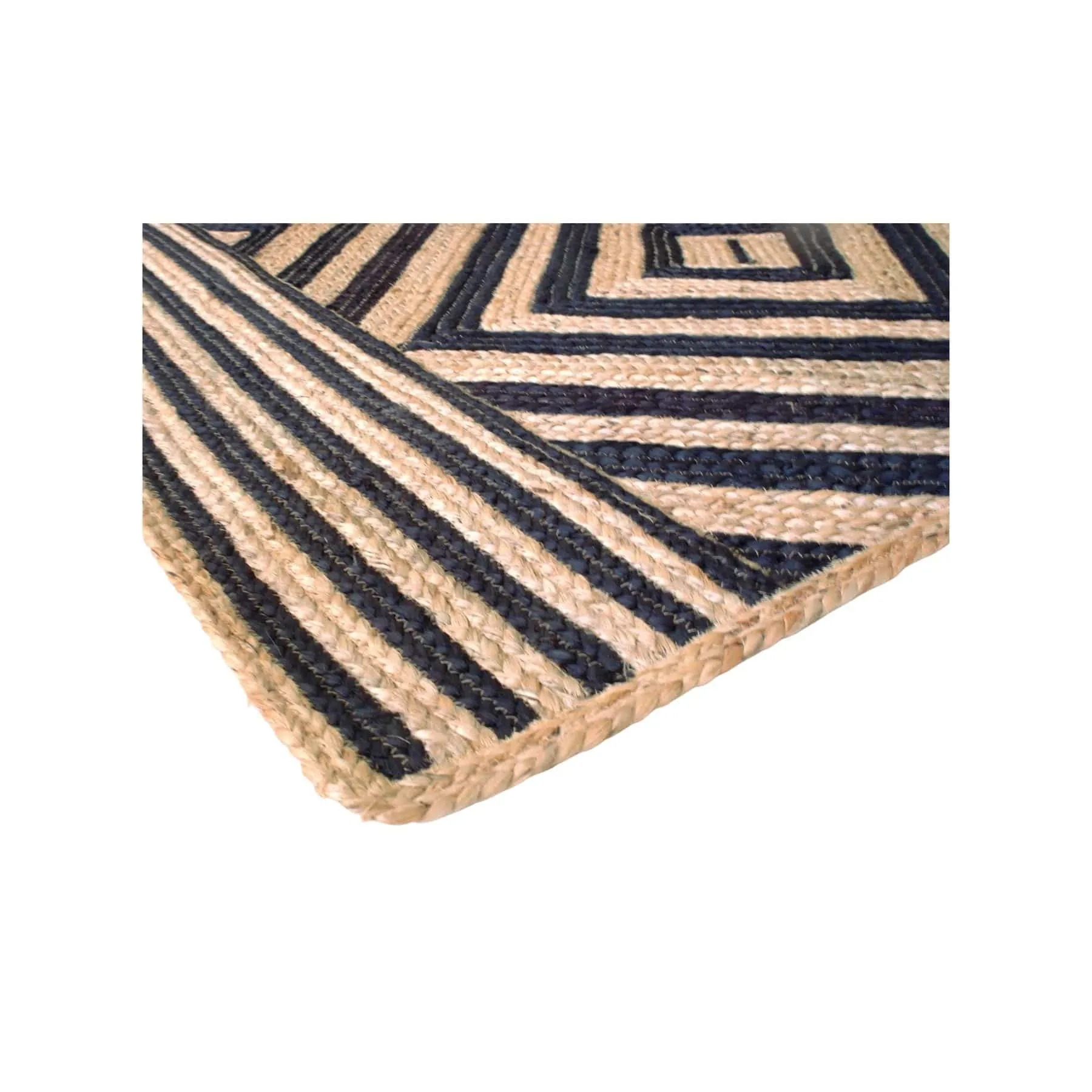 Jute Rug | Natural/Black Zoco Home