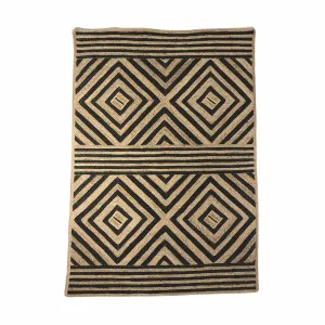 Jute Rug | Natural/Black Zoco Home