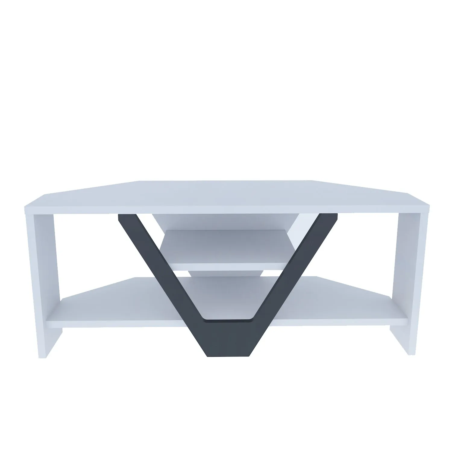 Karin 35'' wide Corner TV Stand Console Table for Up to 50 inch TVs Decorotika