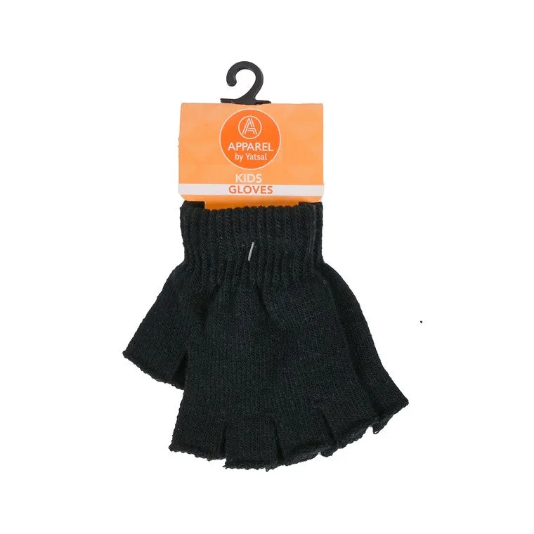 Kids, Basic Knitted Fingerless Gloves, Asstd