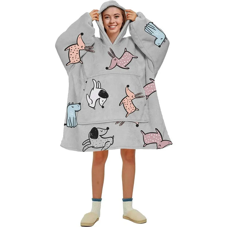 Ladies Cuddle Hoodie, Cute, 4 Asstd Designs