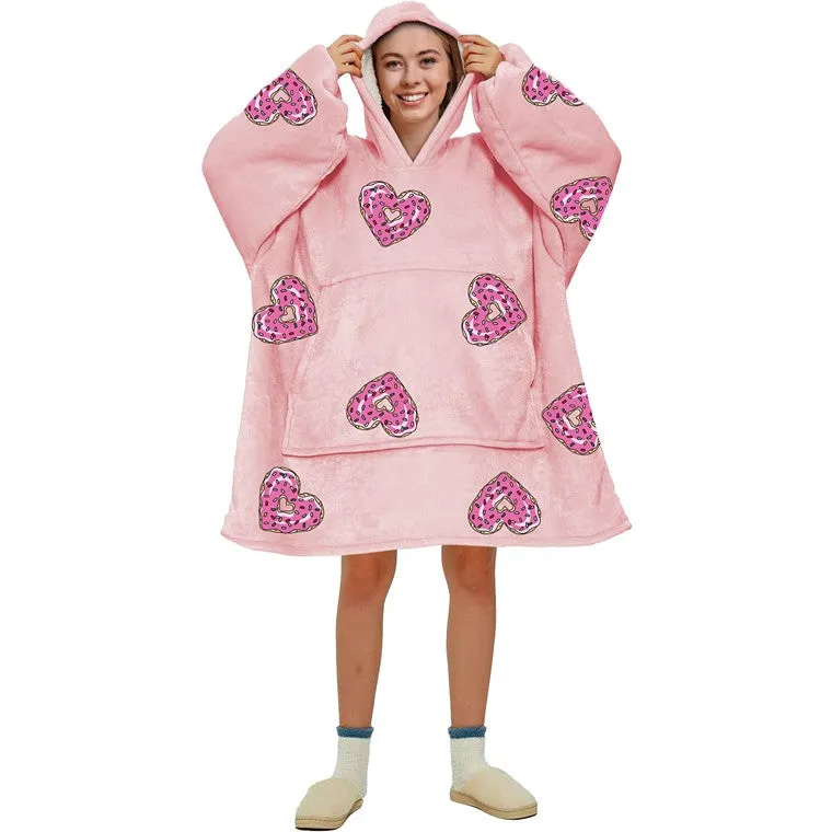 Ladies Cuddle Hoodie, Cute, 4 Asstd Designs