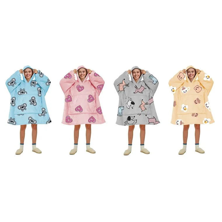 Ladies Cuddle Hoodie, Cute, 4 Asstd Designs