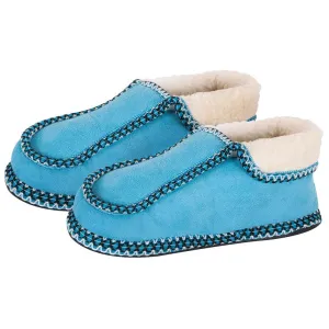 Ladies Moccasin Slipper, Blue