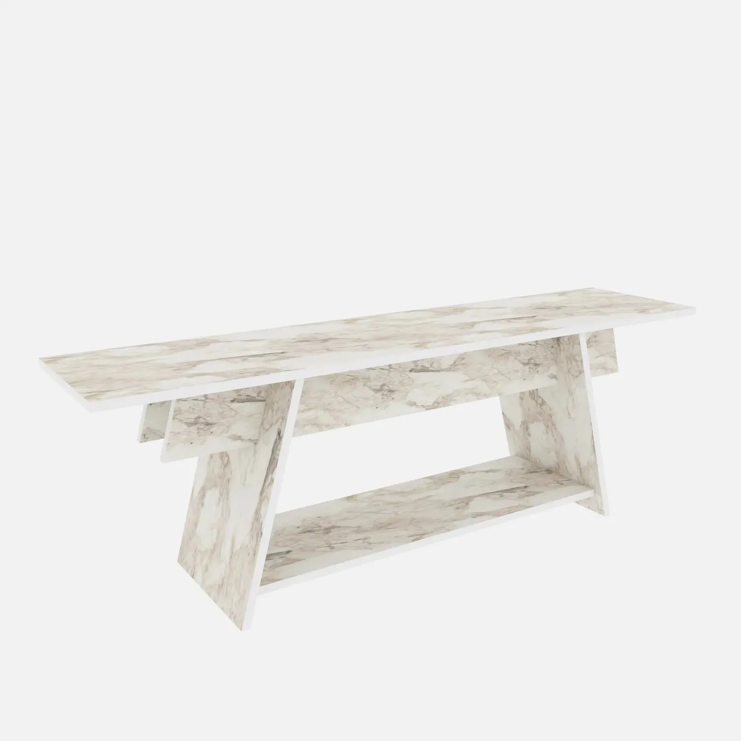 Lanca 59" Wide Minimalist TV Stand Media Console | Streamlined Design for TVs up to 68" Decorotika