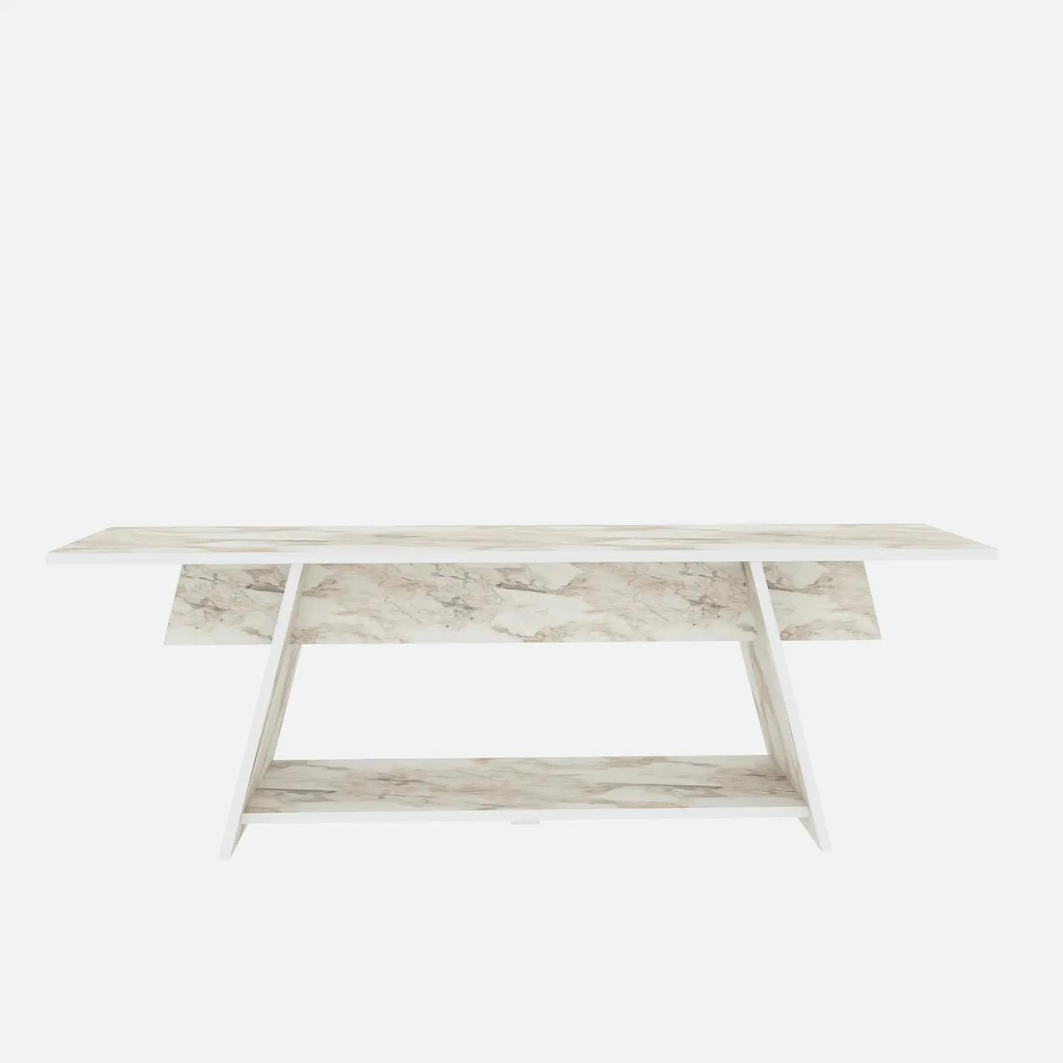 Lanca 59" Wide Minimalist TV Stand Media Console | Streamlined Design for TVs up to 68" Decorotika