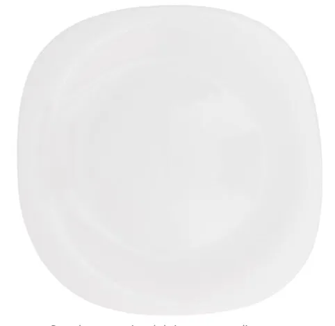 Linea Opal Blanco Plato Cuadrado 22 cm BH