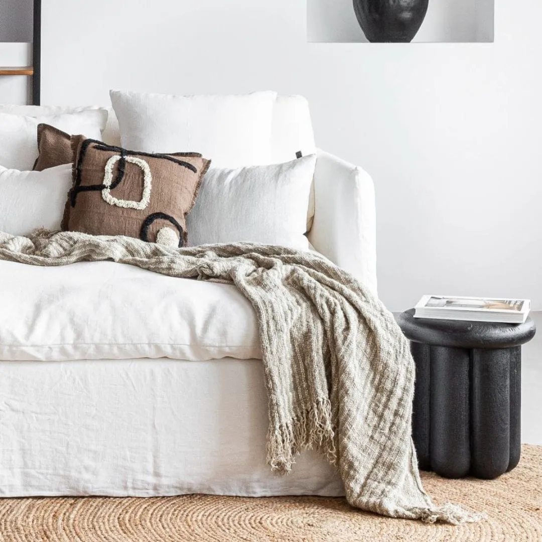 Linen/Cotton Cushion Cover | Brownie 45x45cm Zoco Home