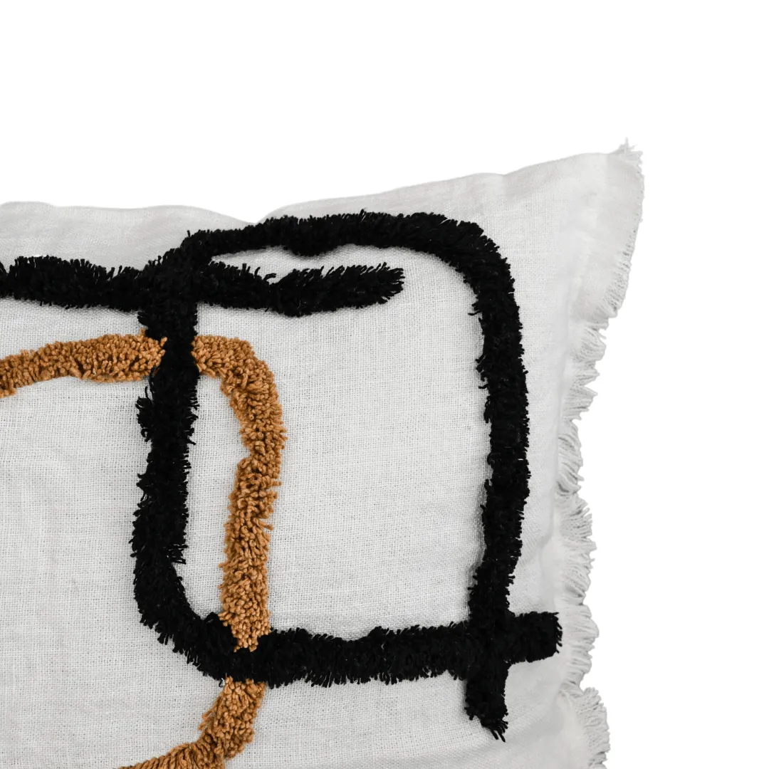 Linen/Cotton Cushion Cover | Ivory 40x60cm Zoco Home